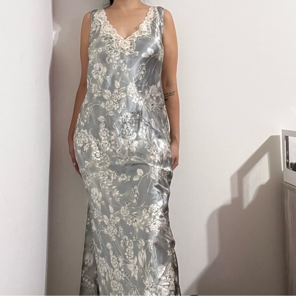 Vintage floral lingerie slip dress size small - Picture 1 of 5